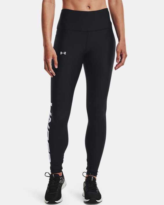 Women's HeatGear® No-Slip Waistband Full-Length Leggings, Black, pdpMainDesktop image number 0